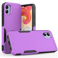 for Galaxy A04e 4G Case,PC+TPU Two-in-one Double-Layer Anti-Fall Mobile Phone case, Mobile Phone Protective case for Samsung Galaxy A04e (Purple)