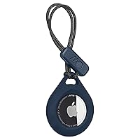 Case-Mate AirTag Holder - Case Holder For Apple AirTags with Rugged Strap - Protective Hard Shell AirTag Keychain - Air Tag Case for Dog Collar, Cat Collar, Keys, Luggage, Backpack - 1 Pack, Navy