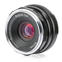 25mm F1.8 Wide Angle APS-C Manual Focus Prime Fixed Mirrorless Camera Lens Large Aperture, Fit for Canon EOS-M Mount M, M2, M3, M5, M6, M10, M100, M50, M200