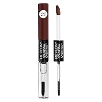 Revlon Liquid Lipstick with Clear Lip Gloss, ColorStay Face Makeup, Overtime Lipcolor, Dual Ended with Vitamin E in Nude, No Coffee Break (570), 0.07 Oz