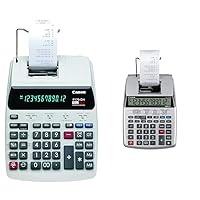 Canon Office Products 2204C001 Canon P170-DH-3 Desktop Printing Calculator with Currency & P23-DHV-3 Printing Calculator with Double Check Function, Tax Calculation and Currency Convers