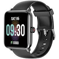 Smart Watch, Fitness Tracker with Heart Rate Monitor, Blood Oxygen, Sleep Tracker, 41mm Touchscreen Smartwatch for Android iOS Swimming Waterproof Pedometer Step Calories Tracker for Women Men