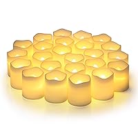 24 Pieces LED Tea Lights Candles, Romantic Decorations Special Night Set  for Romantic Night, Valentine's Day, Wedding Anniversary or Table Décor 