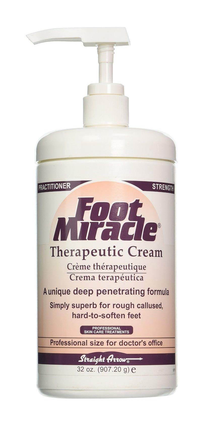 Foot Miracle Therapeutic Foot Cream - 32 oz. Pump Jar by Milliken