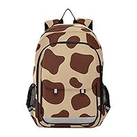 ALAZA Grwon Cow Print Girrafe Animal Laptop Backpack Purse for Women Men Travel Bag Casual Daypack with Compartment & Multiple Pockets
