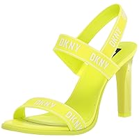 DKNY Women's Logo Slingback Open Toe Heel Heeled Sandal