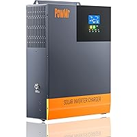 PowMr 3500W Solar Inverter 48VDC to 110VAC, Off-Grid Pure Sine Wave Inverter with 80A MPPT Charge Controller, for 48V Lead Acid/Lithium Battery