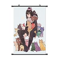 Mxdfafa Japanese Anime Fabric Wall Scroll Hanging Poster (40x60cm)(16