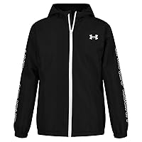 Under Armour Boys' Windbreaker, Zip-up Jacket, Water Repellent and Windproof