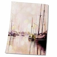 3dRose Media Collage of Harbour in North East Germany - Towels (twl-268264-2)