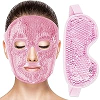 Cooling Gel Face Mask Freezable Ice Face Mask Hot Cold Face Compress and Cooling Eye Mask Gel Eye Mask