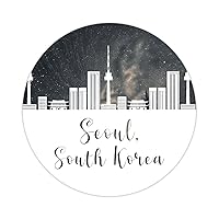 50 Pieces South Korea Seoul Skyline Sticker Graphic Vacation Momento Vinyl Decal New City Peel And Stick Water Bottle Stickers Stickers For Boys Girls Teens Kids Adults Laptop Phone 4inch