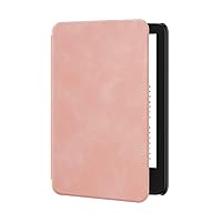 Ayotu Skin Touch Feeling Case for All-New 6'' Basic Kindle 2022 Release (11th Generation) -Slim Lightweight Smart Cover with Auto Wake/Sleep- Support Back Cover Magnetic Adsorption, Pink