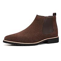 Men's Chelsea Boots Botas Out Bootie Ankle Boots Short Boots Autumn Winter Pointed-toe Slip On Plus Size Big Size High-top Casual Leisure Hard-Wearing Pull-on Non Slip Classic