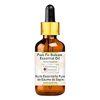 Pure Fir Balsam Essential Oil (Abies balsamea) with Glass Dropper Steam Distilled 15ml (0.50 oz)