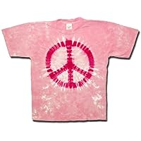 Sundog PINK PEACE Adult Tie Dye Pink T-shirt