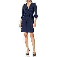 Tommy Hilfiger Women's Stretch Fabric 3/4 Sleeves Dress, Sky Captain