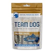 Team Dog Salmon Skins Dog Chew Freeze-Dried, 4 per Bag