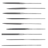 10pcs Needle File Set Without Handles, 5.5'' Swiss Pattern File, Double Cut with Medium Teeth, Ideal for Precise and Detailed Work As Model Shaping, Deburring, Metal Wood etc.
