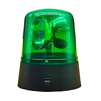 360 Degree LED Strobe Light, Disco Party Rotating Lamp DJ Flashing Stage Lights Police Car Beacon Siren Strobe Light with Switch Control for Home Room Dance Parties Birthday (COLOR:Green 1Pc)