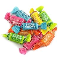Tootsie Roll Fruit Chews - 1 Pound Bag - Assorted Candy - Chewy, Fruity and Delicious - Cherry, Lemon, Lime, Orange and Vanilla - QUEEN JAX - Individually Wrapped Candy - Fresh, Mouth Watering and Scrumptious Bulk Candy Bag - Buy In Bulk and Save!