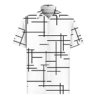 Mens Hawaiian Shirts Hawaiian Shirts for Men Mens Casual Short Sleeve Button Down Shirts Floral Beach Shirt