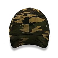 Green Camo Hat for Men Women, Adjustable Army Military Camouflage Baseball Cap, Hunting Fishing Outdoor Sport Dad Hats