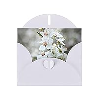 Tcotop Funny Flower Wedding Anniversary Thank You Cards, For Holiday Cards, Birthday Cards, Invitation Cards White