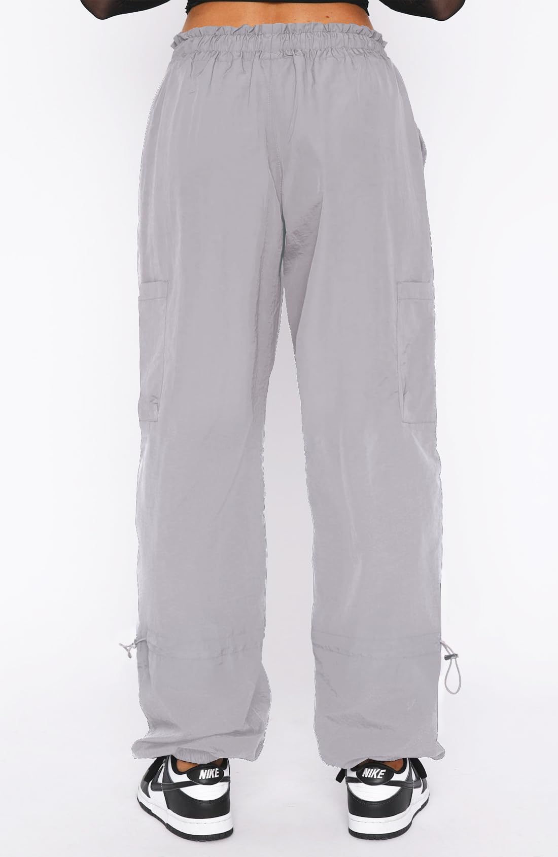 DISCIPBUSH Cargo Pants Women Baggy - Parachute Pants for