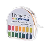 Hydrion Ph Paper (93) with Dispenser and Color Chart - Full Range Insta Chek ph- 0-13