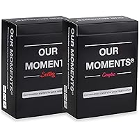 OUR MOMENTS Love Bundle: 100 Thought Provoking Conversation Starters for Couples and 100 Messages to Text to Your Partner to Spice Up Your Relationship - (2 Decks: Couples + Texting)