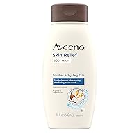 Skin Relief Body Wash with a Gentle Coconut Scent & Soothing Triple Oat, Cleanser for Sensitive Skin Leaves Itchy, Dry Skin Soothed & Feeling Moisturized, Sulfate-Free, 18 fl. oz