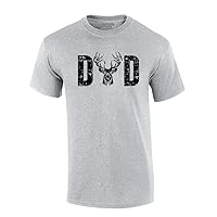 Mens Father's Day Dad Buck Deer Antler Cool Country Mens Short Sleeve T-Shirt