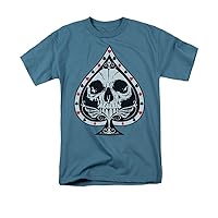 Trevco Men's Skull Spade Adult T-Shirt