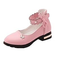 Tennis for Girl Girl Shoes Small Leather Shoes Single Shoes Children Dance Shoes Girls Performance Shoes Girl Sneaker 10