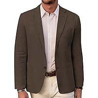 PJ Paul Jones Men's Slim Fit Lightweight Linen Jacket Tailored Blazer Sport Coat