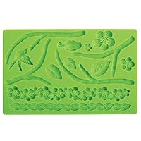 Wilton Silicone Nature Designs Fondant and Gum Paste Mold - Cake Decorating Supplies, Green