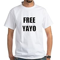 CafePress Free Yayo White T Shirt White Cotton T-Shirt