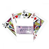 USA American Car Licence Illustration Pattern Poker Playing Magic Card Fun Board Game