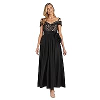 R&M Richards Women's Full Length Embellished Evening Gown