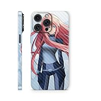 MightySkins Carbon Fiber Skin Compatible with Apple iPhone 15 Pro Max Full Wrap - Anime Spy | Protective, Durable Textured Carbon Fiber Finish | Easy to Apply & Change Styles | Made in The USA