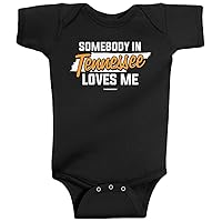 Threadrock Unisex Baby Somebody In Tennessee Loves Me Bodysuit