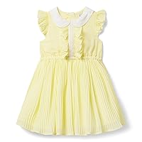 Janie and Jack Girls Pleated Chiffon Dress (Toddler/Little Big Kids)
