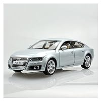 Scale Model Cars Model Car 1:24 Alloy Diecast for Audi A7 Coupe Car Music Light Model Toy Car Saloon Toy Vehicle Simulation Car Toy Car Model (Color : White)