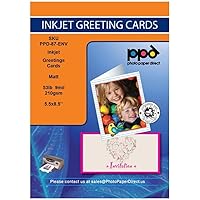Inkjet Matte Printable Greeting Cards 5.5 x 8.5