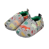 Girls Boys Indoor Home Booties Cozy Slippers Baby Winter Ankle Snow Boots with Faux Lined Kid House Slippers Shoes