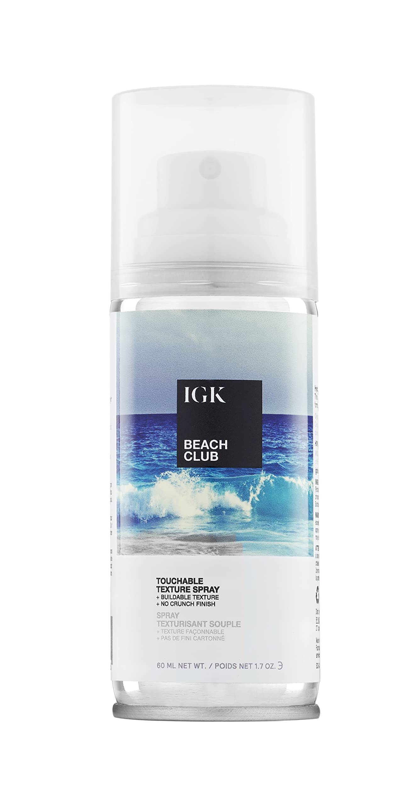 IGK BEACH CLUB Touchable Texture Spray | Hold + Volume + Lightweight | Vegan + Cruelty Free |