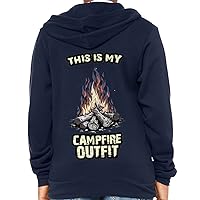 This Is My Campfire Outfit Kids' Full-Zip Hoodie - Bonfire Hooded Sweatshirt - Art Kids' Hoodie