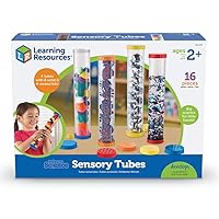 Primary Science Sensory Tubes - Set of 4 Tubes, Ages 2+ Science Toys for Kids, STEM Toys, Fine Motor and Sensory Toys