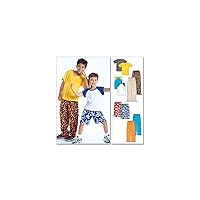McCall's Patterns M4364 Children's/Boys' T-Shirts, Shorts in 2 Lengths and Pants, Size Y (XSM-SML)